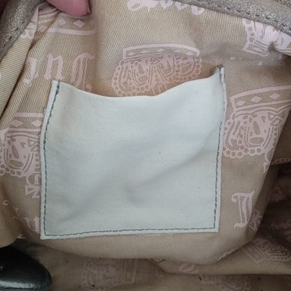 Juciy Couture y2k Vintage Gold Bag Genuine Leather ! Stunning - Picture 13 of 14